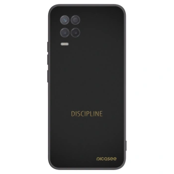 Picasee fekete szilikon tok az alábbi mobiltelefonokra Realme 8 5G - Discipline