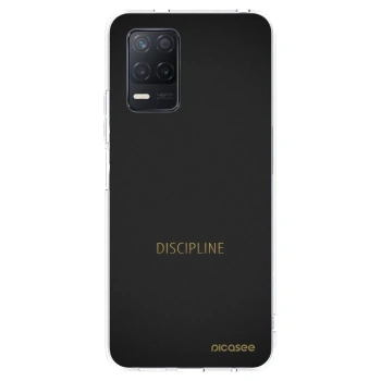 Picasee átlátszó szilikon tok az alábbi mobiltelefonokra Realme 8 5G - Discipline