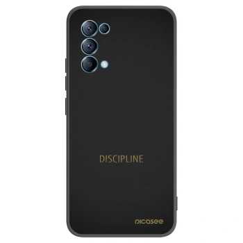 Picasee fekete szilikon tok az alábbi mobiltelefonokra OPPO Reno 5 5G - Discipline