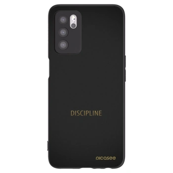 Picasee fekete szilikon tok az alábbi mobiltelefonokra OPPO A16s - Discipline