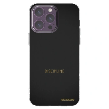 Picasee átlátszó szilikon tok az alábbi mobiltelefonokra Apple iPhone 14 Pro Max - Discipline