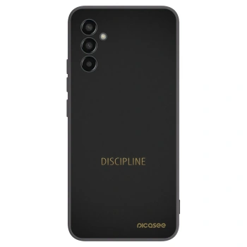 Picasee fekete szilikon tok az alábbi mobiltelefonokra Samsung Galaxy M13 M135F - Discipline