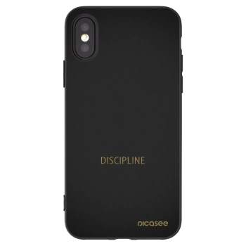 Picasee fekete szilikon tok az alábbi mobiltelefonokra Apple iPhone X/XS - Discipline