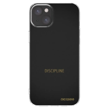 Picasee átlátszó szilikon tok az alábbi mobiltelefonokra Apple iPhone 15 Plus - Discipline