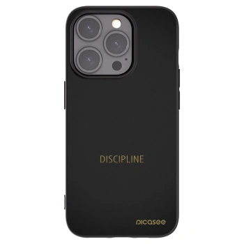 Picasee fekete szilikon tok az alábbi mobiltelefonokra Apple iPhone 15 Pro - Discipline