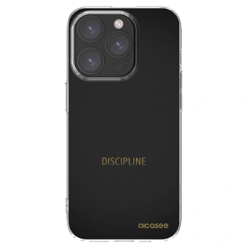 Picasee átlátszó szilikon tok az alábbi mobiltelefonokra Apple iPhone 15 Pro - Discipline