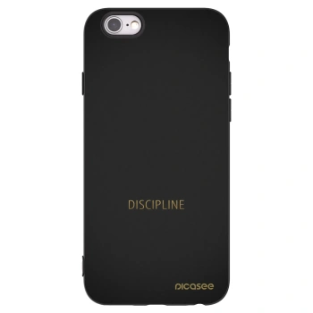 Picasee fekete szilikon tok az alábbi mobiltelefonokra Apple iPhone 6/6S - Discipline