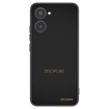 Picasee fekete szilikon tok az alábbi mobiltelefonokra Realme 10 4G - Discipline