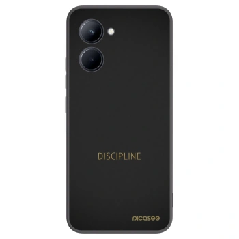 Picasee fekete szilikon tok az alábbi mobiltelefonokra Realme C33 (2023) - Discipline