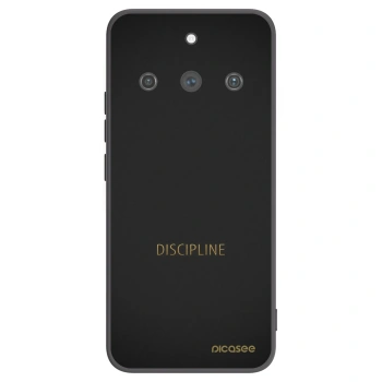 Picasee fekete szilikon tok az alábbi mobiltelefonokra Realme 11 Pro+ - Discipline