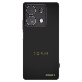 Picasee fekete szilikon tok az alábbi mobiltelefonokra Xiaomi Redmi Note 13 Pro 4G - Discipline