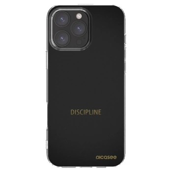 Picasee átlátszó szilikon tok az alábbi mobiltelefonokra Apple iPhone 16 Pro Max - Discipline