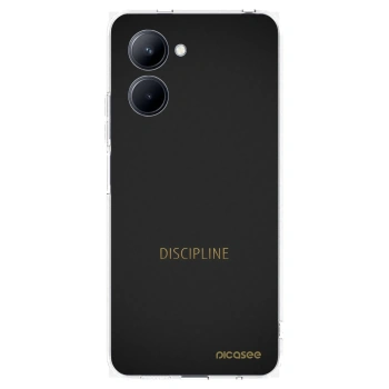 Picasee átlátszó szilikon tok az alábbi mobiltelefonokra Realme C33 (2023) - Discipline