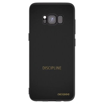 Picasee fekete szilikon tok az alábbi mobiltelefonokra Samsung Galaxy S8 G950F - Discipline