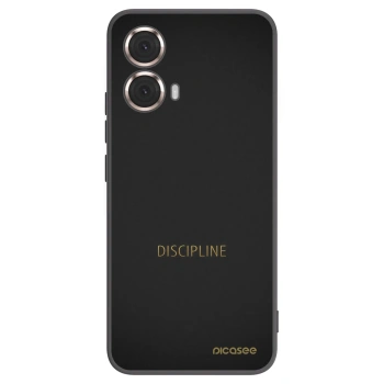 Picasee fekete szilikon tok az alábbi mobiltelefonokra Motorola Moto G85 - Discipline