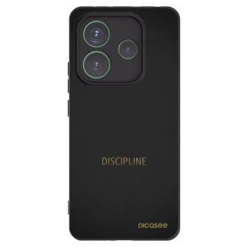 Picasee fekete szilikon tok az alábbi mobiltelefonokra Xiaomi Redmi Note 14 5G - Discipline