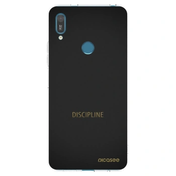 Picasee átlátszó szilikon tok az alábbi mobiltelefonokra Huawei Y7 2019 - Discipline
