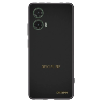 Picasee fekete szilikon tok az alábbi mobiltelefonokra Motorola Moto G35 5G - Discipline