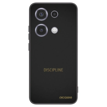 Picasee fekete szilikon tok az alábbi mobiltelefonokra Xiaomi Redmi Note 14S - Discipline