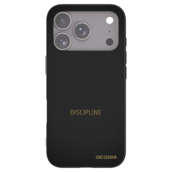 Picasee fekete szilikon tok az alábbi mobiltelefonokra Apple iPhone 17 Pro - Discipline