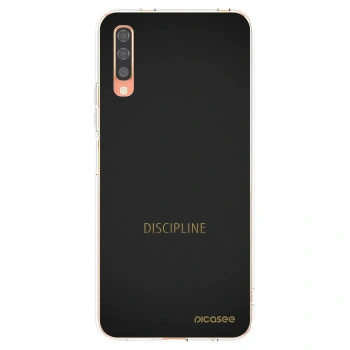 Picasee átlátszó szilikon tok az alábbi mobiltelefonokra Samsung Galaxy A70 A705F - Discipline