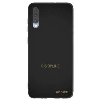 Picasee fekete szilikon tok az alábbi mobiltelefonokra Samsung Galaxy A70 A705F - Discipline