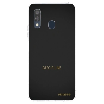 Picasee átlátszó szilikon tok az alábbi mobiltelefonokra Samsung Galaxy A40 A405F - Discipline
