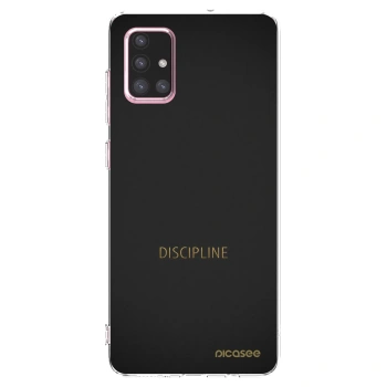 Picasee átlátszó szilikon tok az alábbi mobiltelefonokra Samsung Galaxy A71 A715F - Discipline