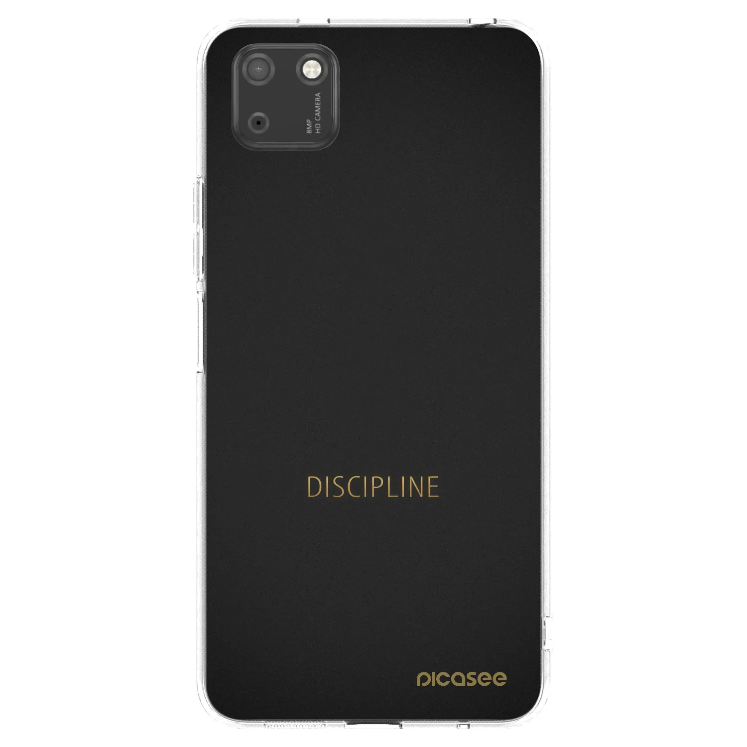 Picasee átlátszó szilikon tok az alábbi mobiltelefonokra Huawei Y5P - Discipline