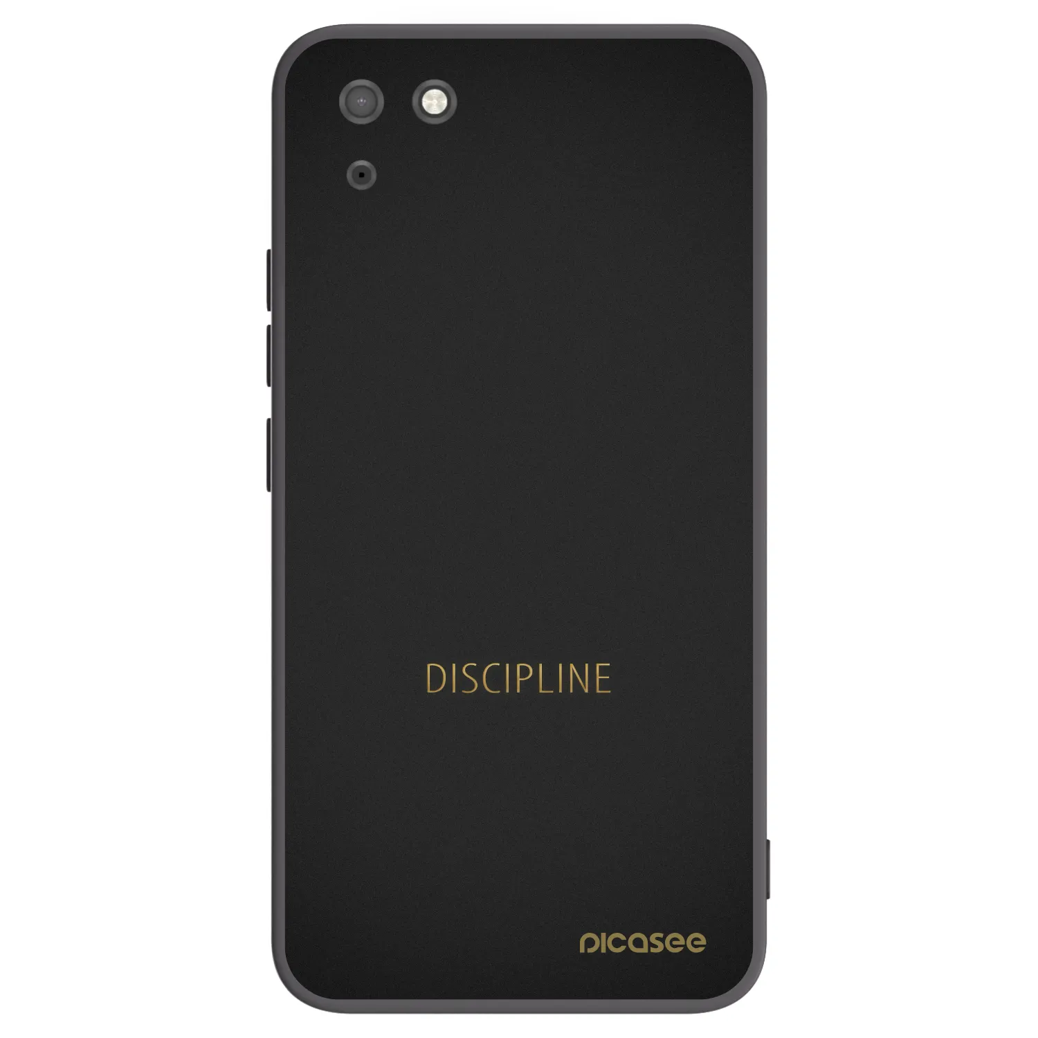 Picasee fekete szilikon tok az alábbi mobiltelefonokra Huawei Y5P - Discipline