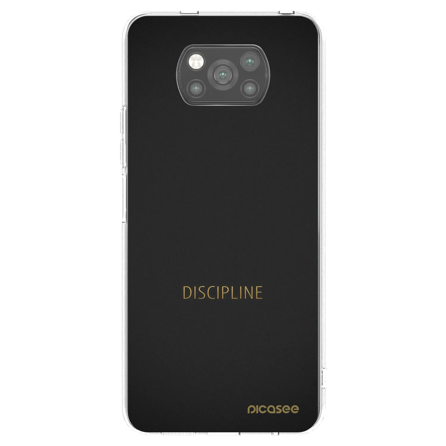 Picasee fekete szilikon tok az alábbi mobiltelefonokra Xiaomi Poco X3 - Discipline