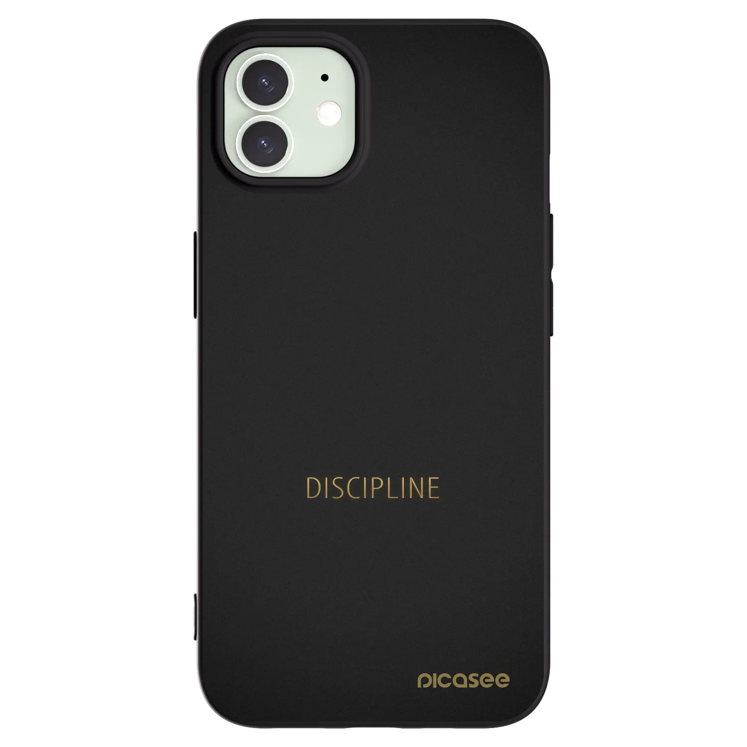 Picasee fekete szilikon tok az alábbi mobiltelefonokra Apple iPhone 12 Pro - Discipline