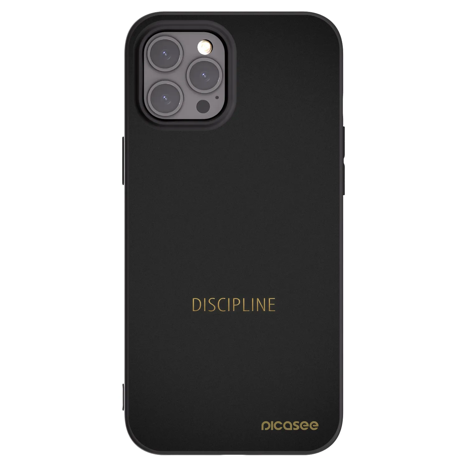 Picasee fekete szilikon tok az alábbi mobiltelefonokra Apple iPhone 12 Pro Max - Discipline
