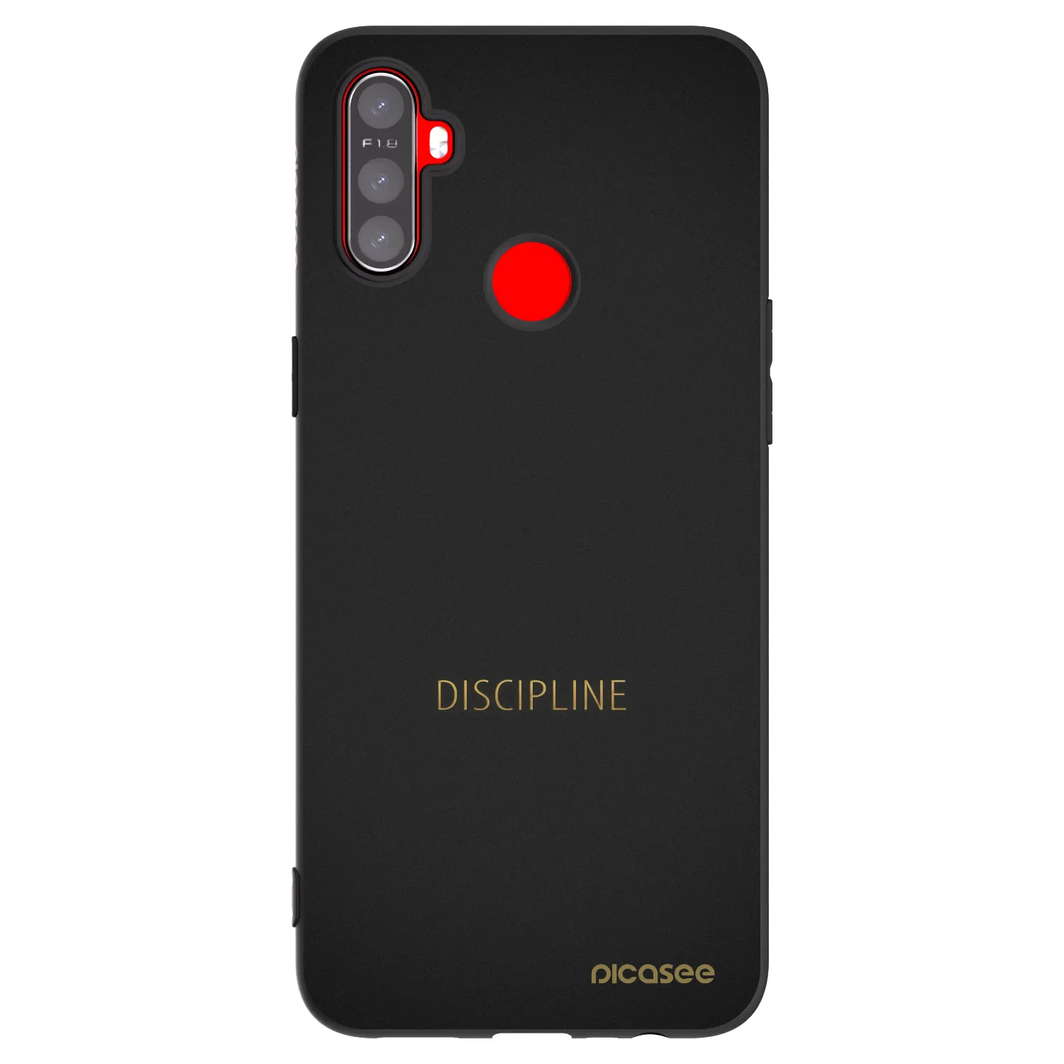 Picasee fekete szilikon tok az alábbi mobiltelefonokra Realme C3 - Discipline