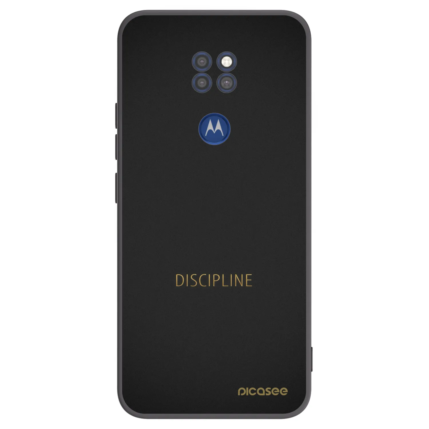 Picasee fekete szilikon tok az alábbi mobiltelefonokra Motorola Moto G9 Play - Discipline