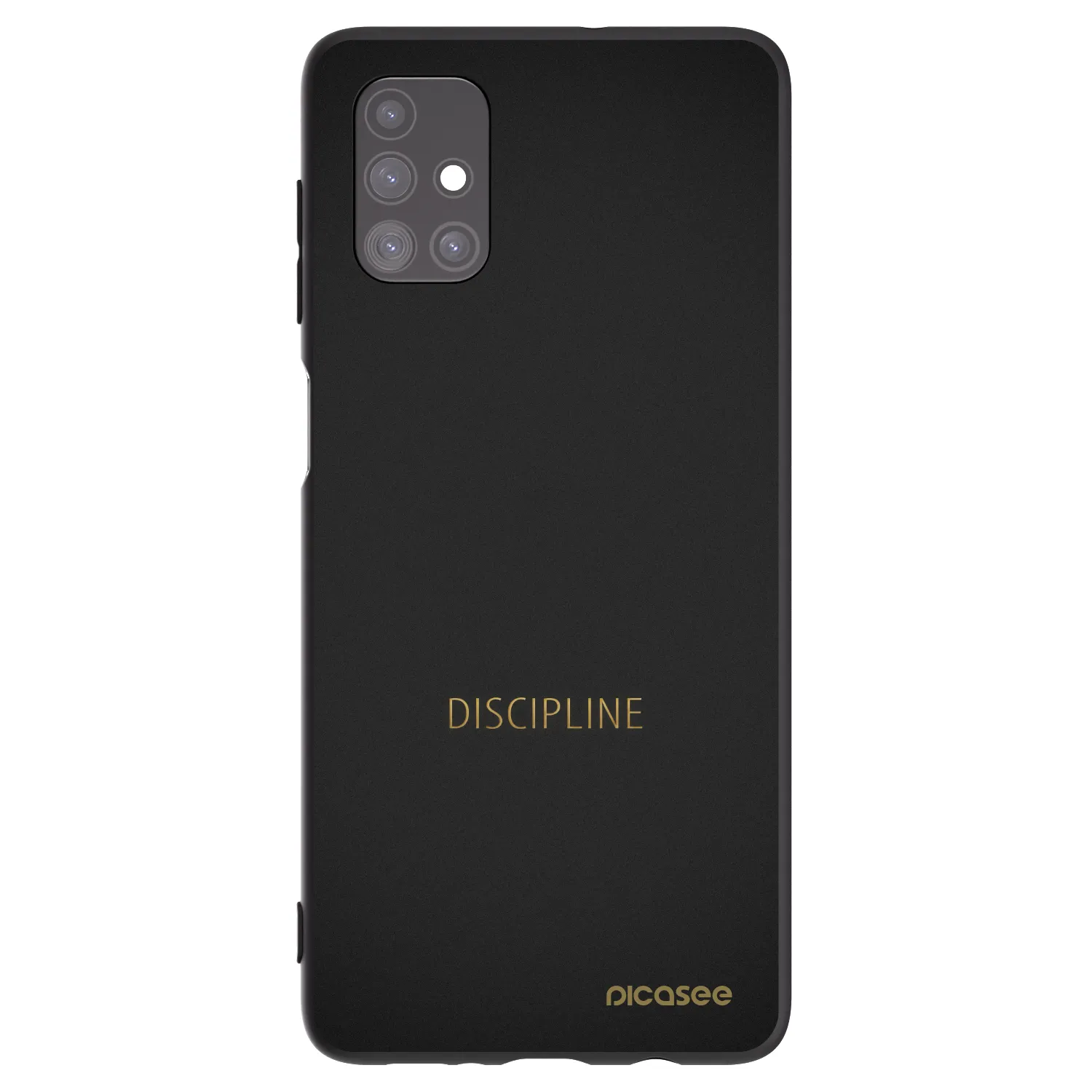 Picasee fekete szilikon tok az alábbi mobiltelefonokra Samsung Galaxy M51 M515F - Discipline