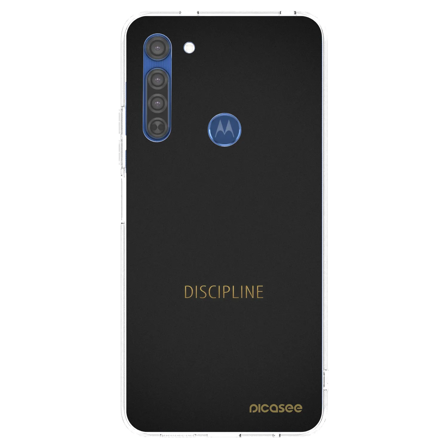 Picasee átlátszó szilikon tok az alábbi mobiltelefonokra Motorola Moto G8 - Discipline
