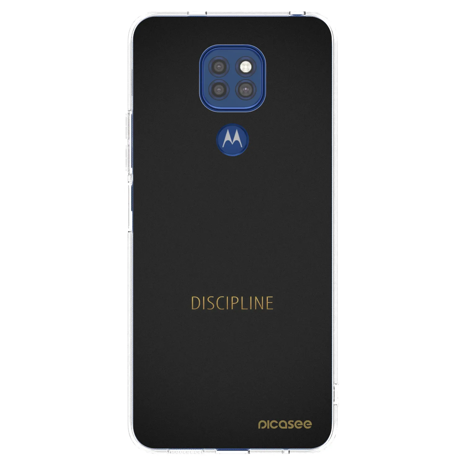 Picasee átlátszó szilikon tok az alábbi mobiltelefonokra Motorola Moto G9 Play - Discipline