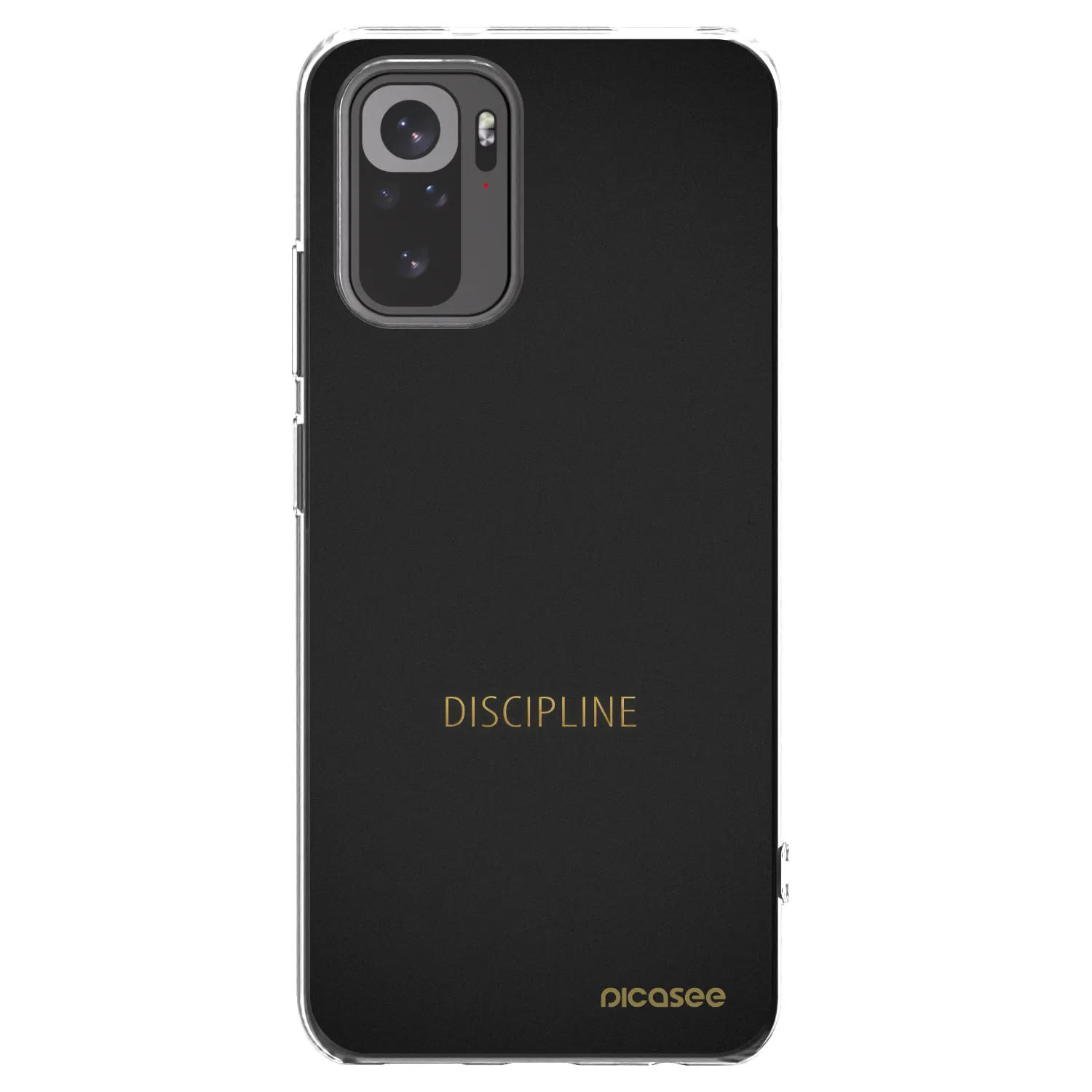 Picasee átlátszó szilikon tok az alábbi mobiltelefonokra Xiaomi Redmi Note 10 - Discipline