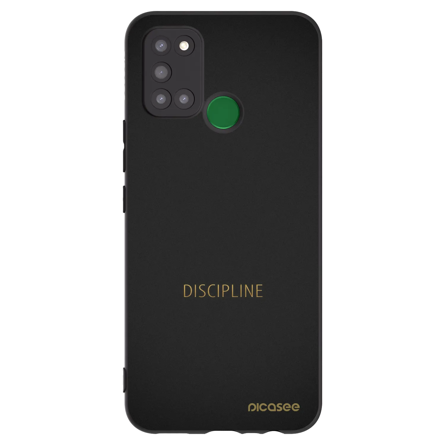 Picasee fekete szilikon tok az alábbi mobiltelefonokra Realme 7i - Discipline