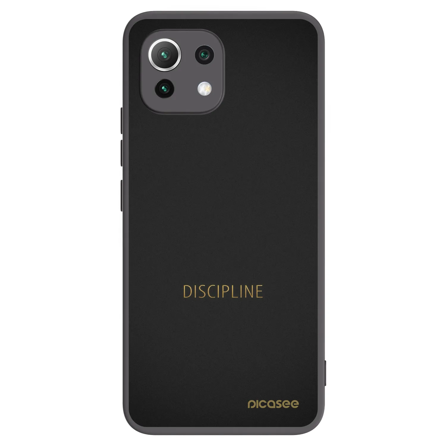 Picasee fekete szilikon tok az alábbi mobiltelefonokra Xiaomi Mi 11 Lite - Discipline