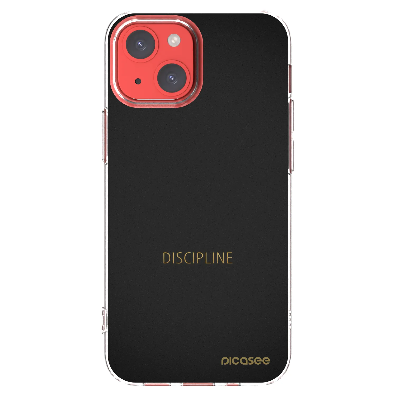Picasee átlátszó szilikon tok az alábbi mobiltelefonokra Apple iPhone 13 mini - Discipline