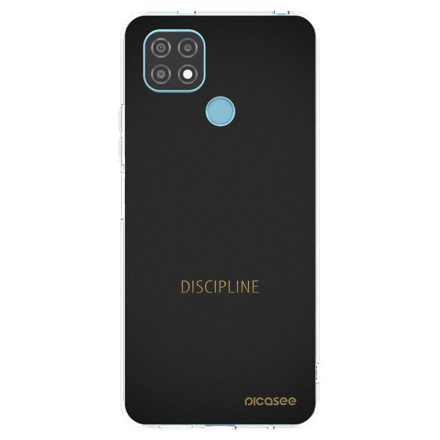 Picasee átlátszó szilikon tok az alábbi mobiltelefonokra Realme C21 - Discipline
