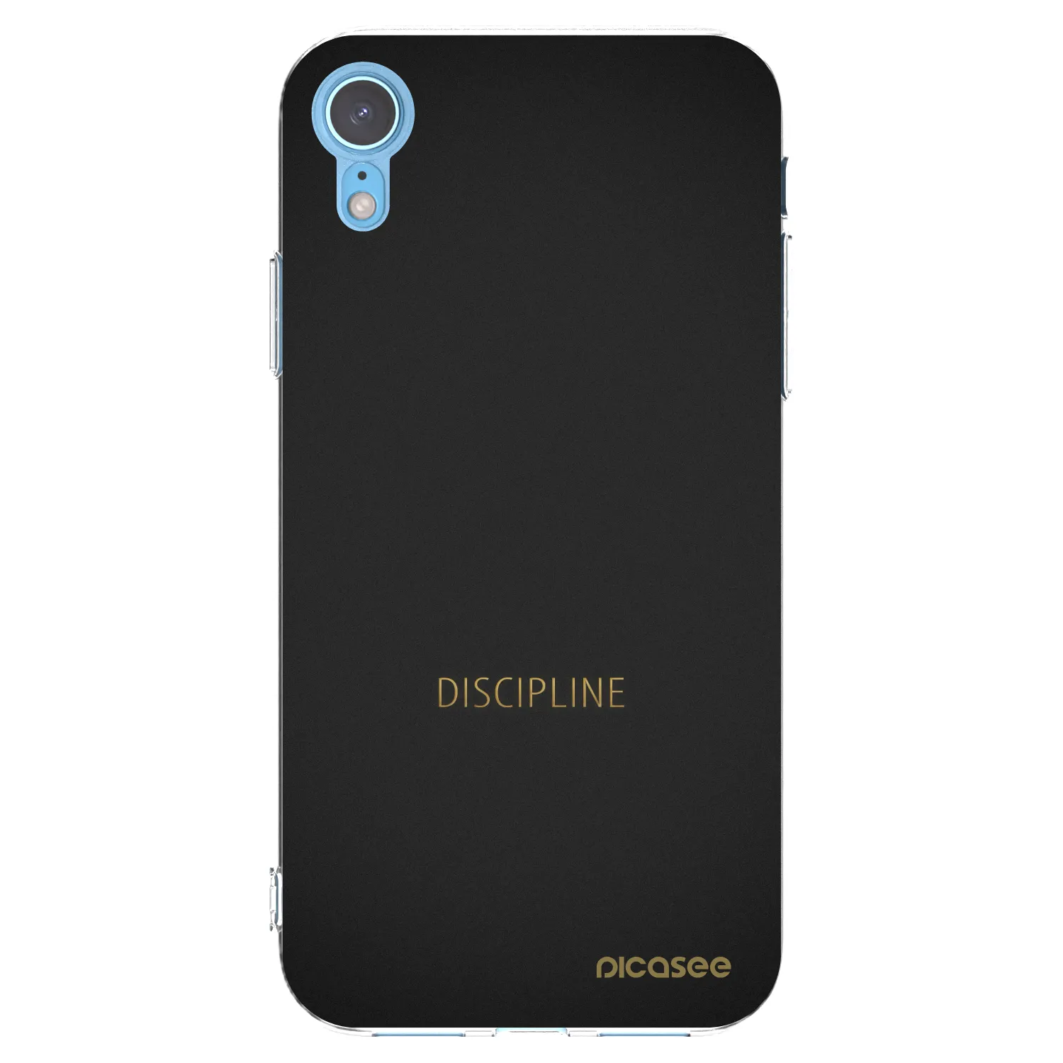 Picasee átlátszó szilikon tok az alábbi mobiltelefonokra Apple iPhone XR - Discipline