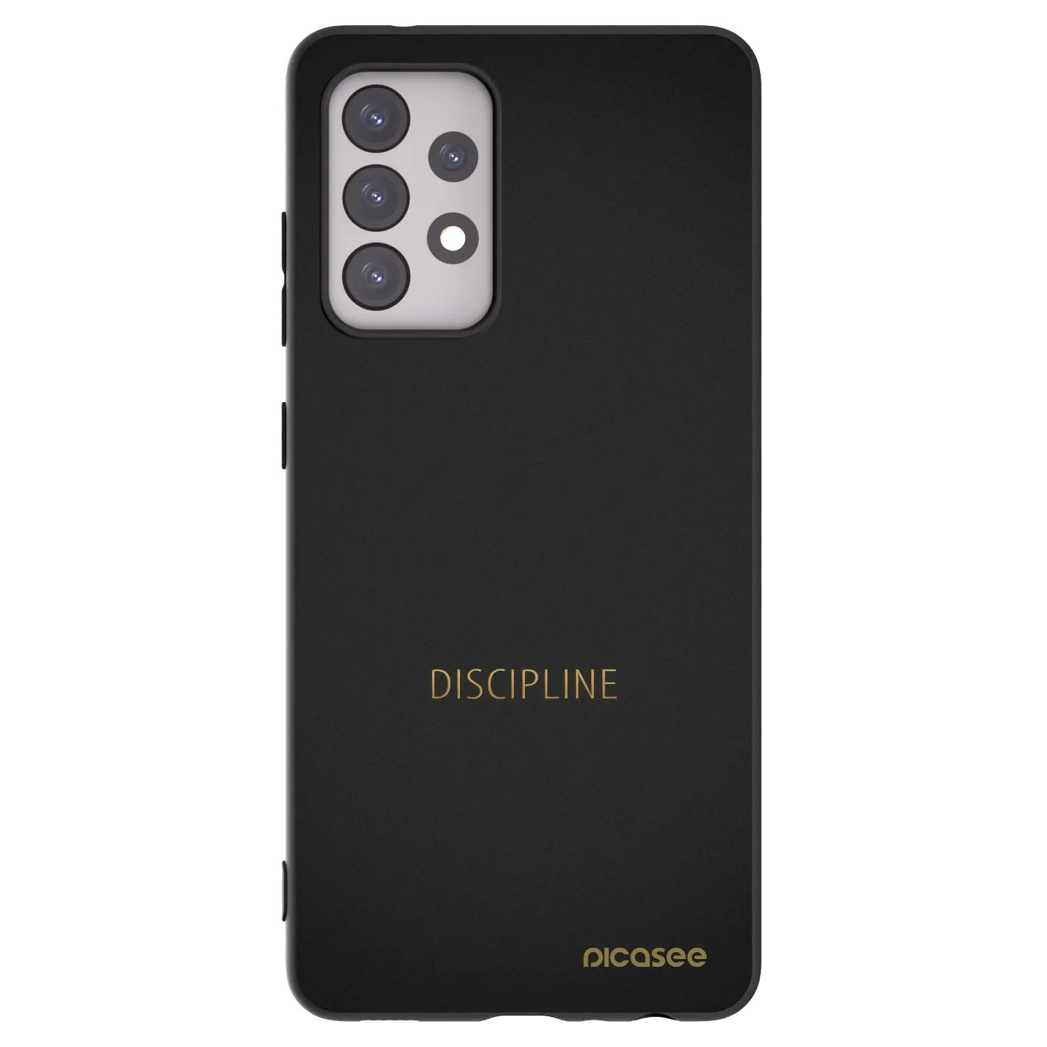 Picasee fekete szilikon tok az alábbi mobiltelefonokra Samsung Galaxy A52s 5G A528B - Discipline