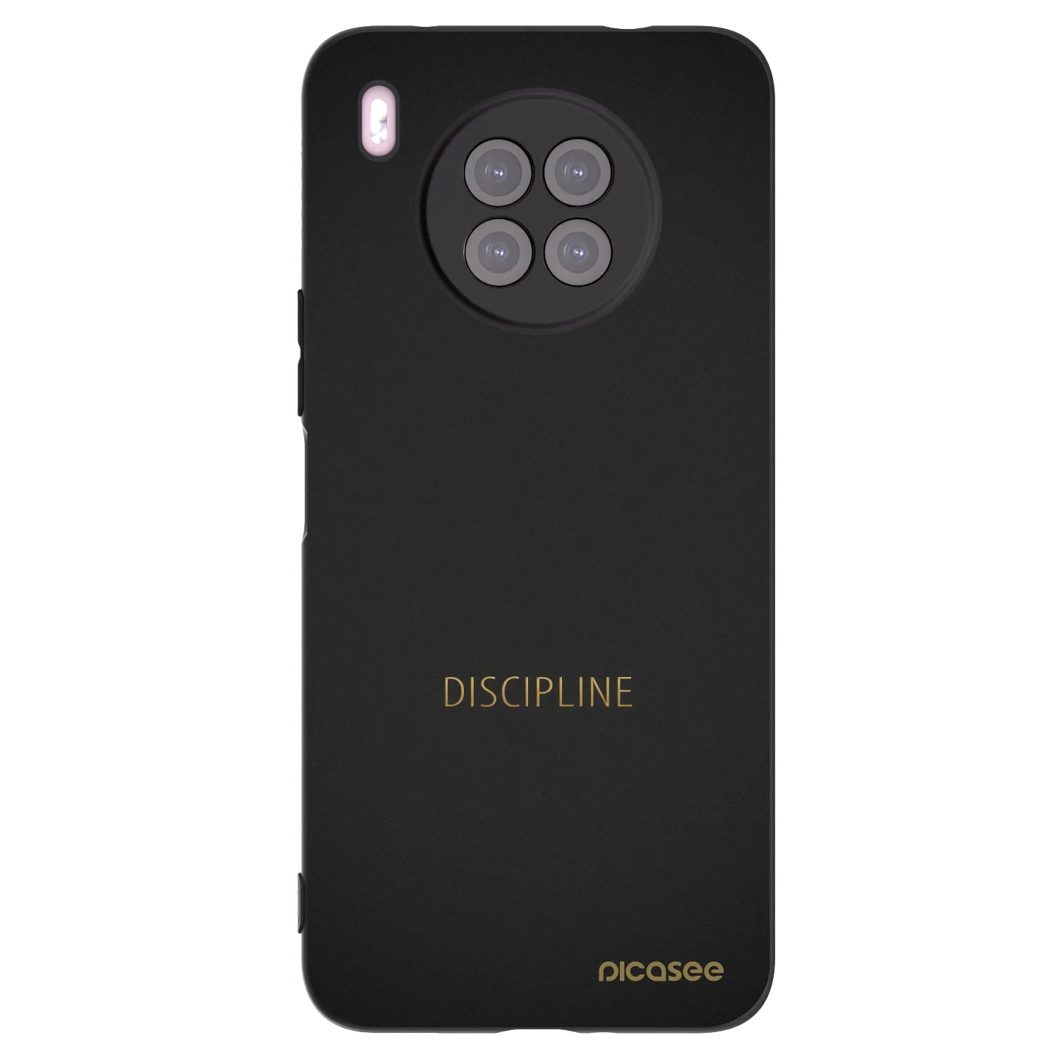 Picasee fekete szilikon tok az alábbi mobiltelefonokra Huawei Nova 8i - Discipline