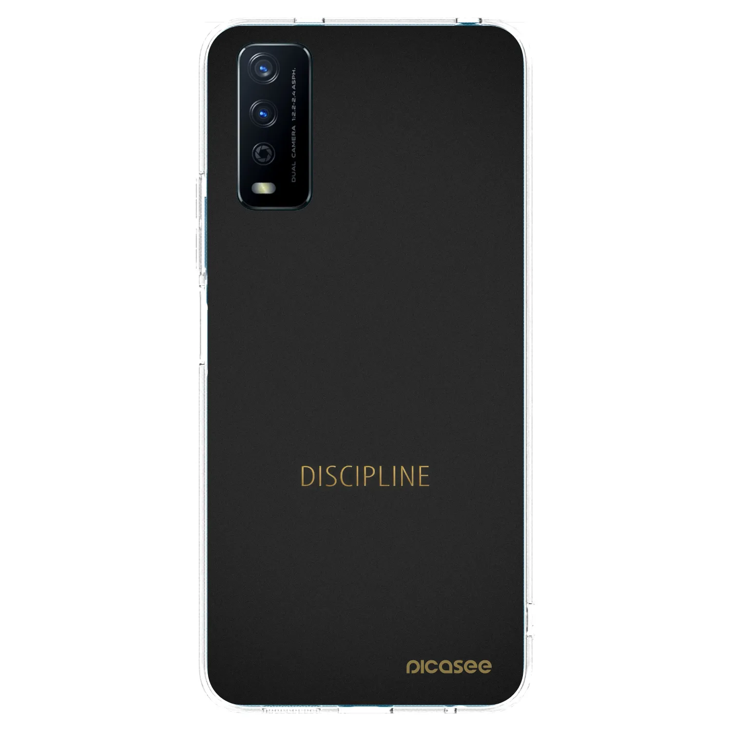 Picasee átlátszó szilikon tok az alábbi mobiltelefonokra Vivo Y11s - Discipline