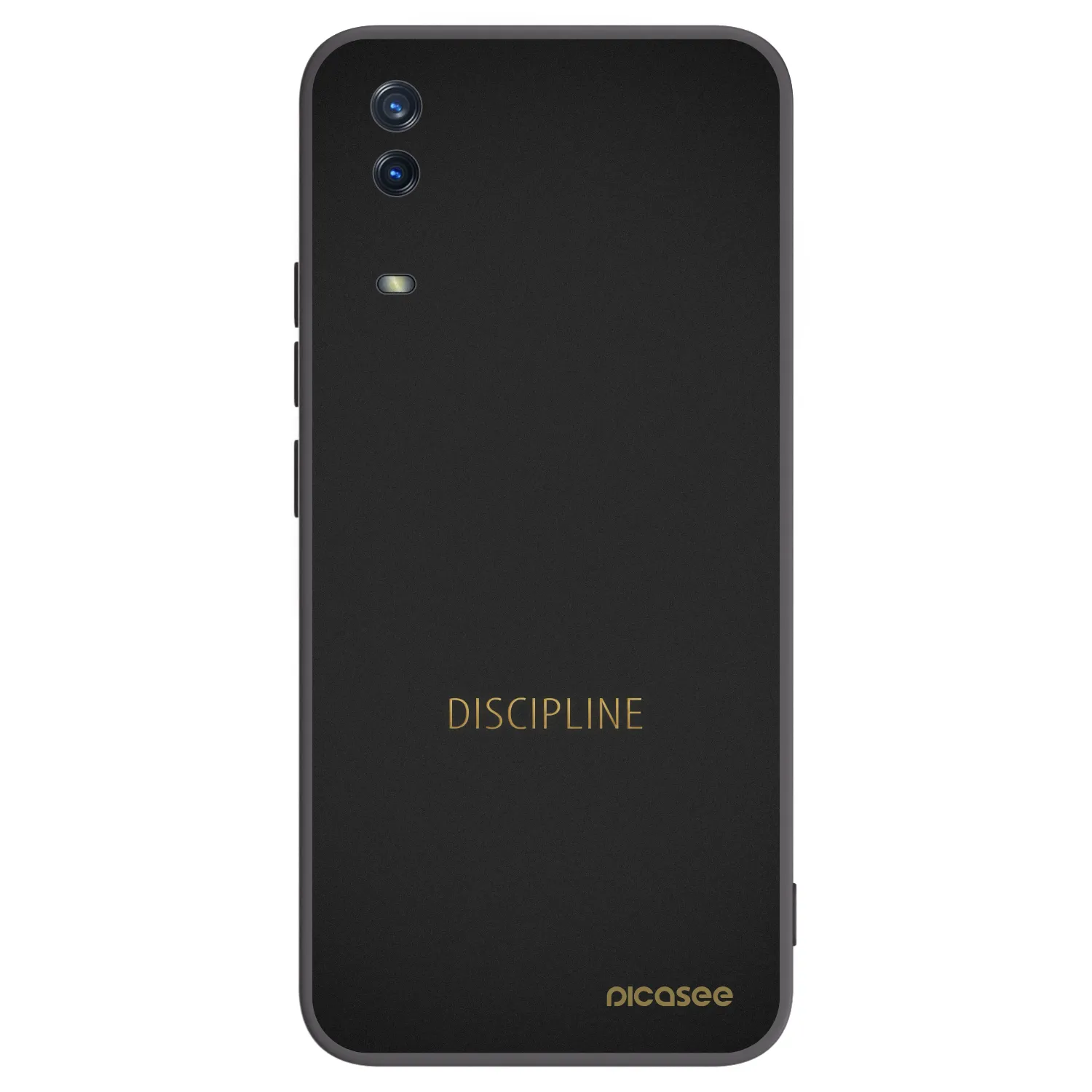 Picasee fekete szilikon tok az alábbi mobiltelefonokra Vivo Y11s - Discipline