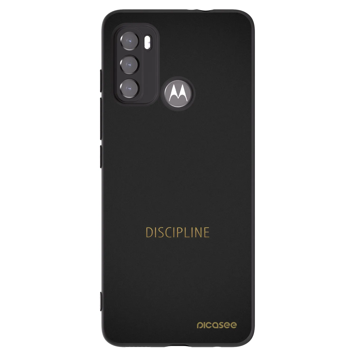 Picasee fekete szilikon tok az alábbi mobiltelefonokra Motorola Moto G60 - Discipline
