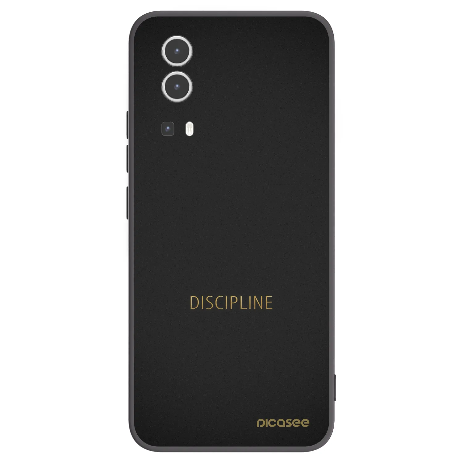 Picasee fekete szilikon tok az alábbi mobiltelefonokra Vivo Y72 5G - Discipline